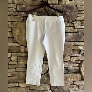 Ann Taylor Petite white dress pants, size 12P
